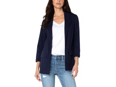 Liverpool Los Angeles Boyfriend Blazer With Princess Darts In Blue