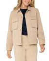 Liverpool Los Angeles Cargo Jacket In Cappucino