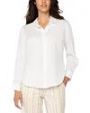 Liverpool Los Angeles Lyocell Button-up Shirt In White