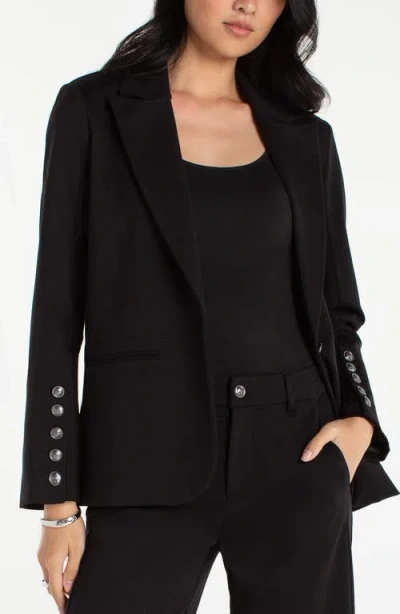 Liverpool Los Angeles Blazer With Button Sleeve In Black