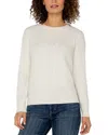Liverpool Los Angeles Cable Knit Sweater In White