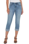 LIVERPOOL LOS ANGELES CHARLIE MID RISE CUFFED CROP SKINNY JEANS