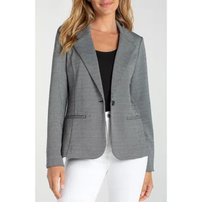 Liverpool Los Angeles Check One-button Blazer In Blue
