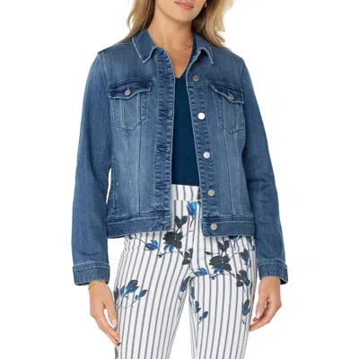 Liverpool Los Angeles Classic Denim Jacket In Marshall Cyn