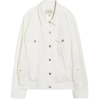 Liverpool Los Angeles Classic Denim Jacket In White