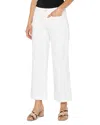 Liverpool Los Angeles Corduroy Crop Wide Leg Pants In White