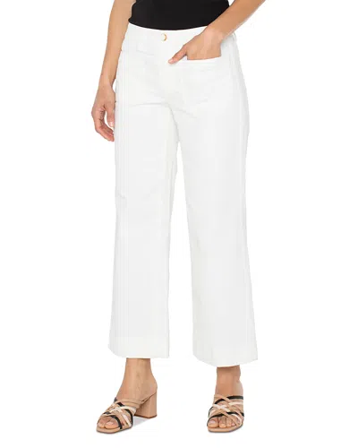 LIVERPOOL LOS ANGELES CORDUROY CROP WIDE LEG PANTS