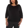 Liverpool Los Angeles Cowl Neck Top In Black