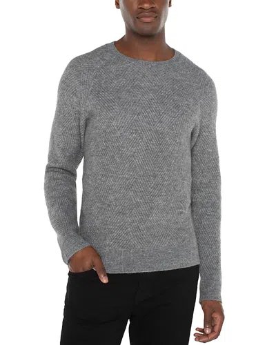 Liverpool Los Angeles Crewneck Top In Heather Grey