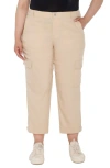 Liverpool Los Angeles Plus Size Cropped Cargo Pants