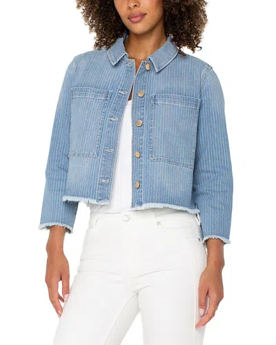 LIVERPOOL LOS ANGELES CROP DENIM SHACKET
