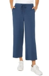Liverpool Los Angeles Crop Wide Leg Sweatpants In Prussian Blue