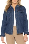Liverpool Los Angeles Women's Denim Button-down Shirt In Blue