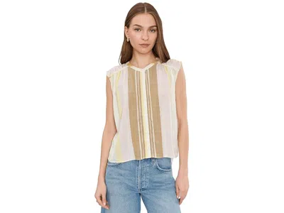 Liverpool Los Angeles Dolman Button Front Woven Blouse With Shirring In Multi
