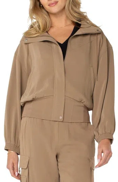 Liverpool Los Angeles Dolman Sleeve Jacket In Brown