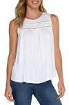 LIVERPOOL LOS ANGELES EMBROIDERED SLEEVELESS TOP