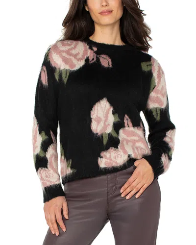 Liverpool Los Angeles Eyelash Texture Sweater In Multi