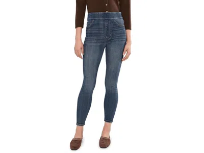 Liverpool Los Angeles Farrah High-rise Pull-on Ankle Skinny Jeans In Blue