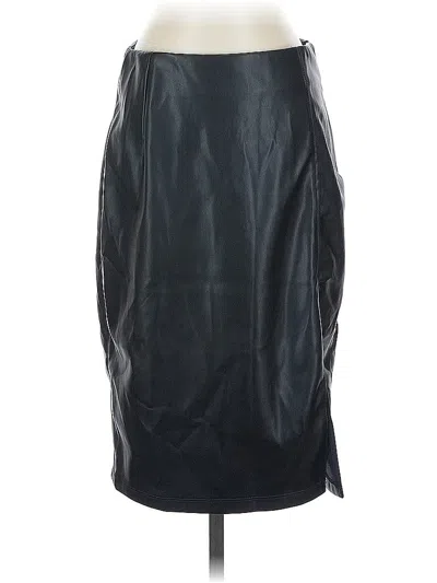 Pre-owned Liverpool Los Angeles Faux Leather Skirt In Black