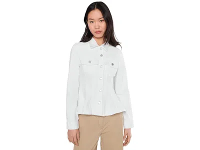 Liverpool Los Angeles Fit And Flare Denim Trucker Jacket In White