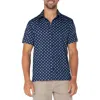 Liverpool Los Angeles Floral Print Short Sleeve Button-up Shirt In Navy Multi