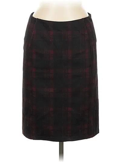 Pre-owned Liverpool Los Angeles Formal Skirt In Burgundy