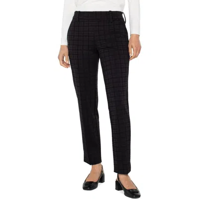 Liverpool Los Angeles Gemma Check Pants In Black