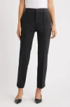 Liverpool Los Angeles Gemma High Waist Ankle Cigarette Ponte Pants In Black