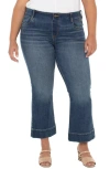 Liverpool Los Angeles Gia Glider Pull-on Crop Flare Jeans In Blue