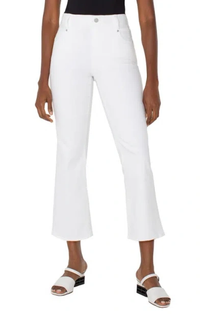 Liverpool Los Angeles Gia Glider Tulip Hem Pull-on Crop Flare Jeans