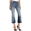 Liverpool Los Angeles Gia Womens Raw Hem Denim Cropped Jeans