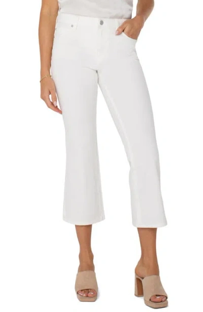 Liverpool Los Angeles Hannah Crop Flare Jeans In White