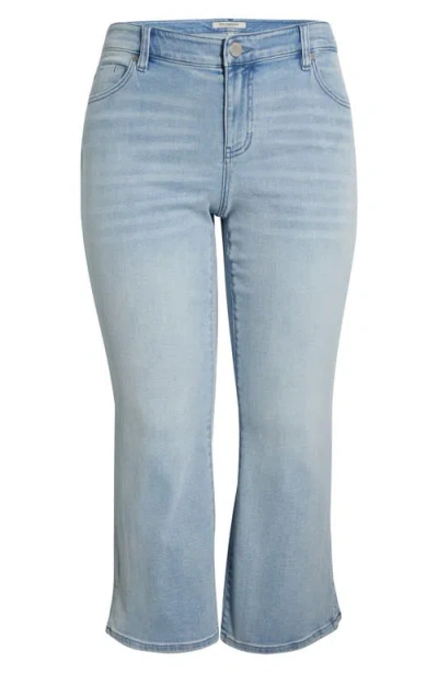 Liverpool Los Angeles Hannah High Waist Crop Flare Jeans In Blue
