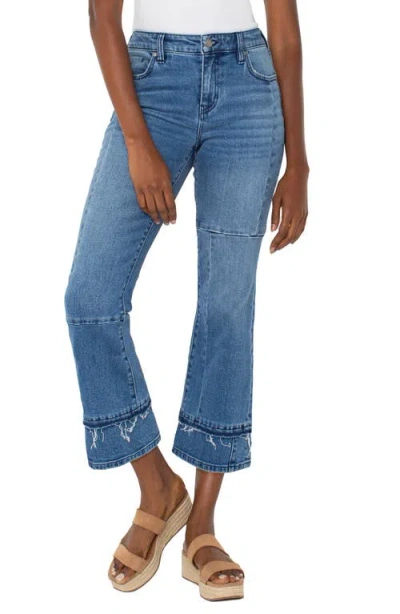 Liverpool Los Angeles Hannah Seamed Crop Flare Jeans In Tremont