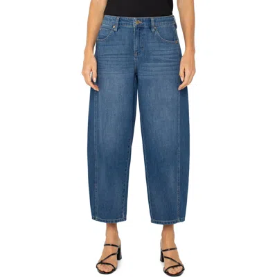 Liverpool Los Angeles Mid Rise Barrel Jeans In Hartzell