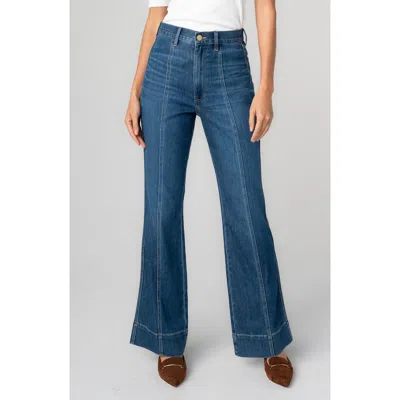 Liverpool Los Angeles High Waist Seam Bootcut Jeans In Blue