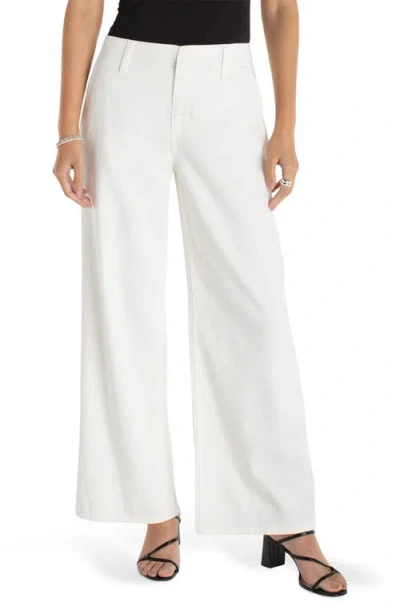 Liverpool Los Angeles Weekender High Rise Wide Leg Jeans In White