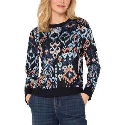 LIVERPOOL LOS ANGELES LIVERPOOL LOS ANGELES JACQUARD CREWNECK SWEATER
