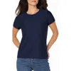 Liverpool Los Angeles Jacquard T-shirt In Blue