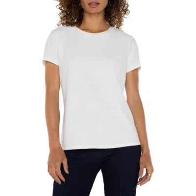 Liverpool Los Angeles Jacquard T-shirt In White