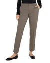 Liverpool Los Angeles Kelsey Check Plaid Pants In Black Tan Check