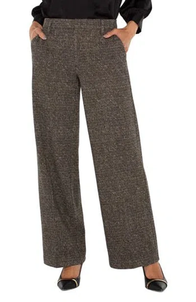 Liverpool Los Angeles Kelsey Herringbone Wide Leg Knit Pants