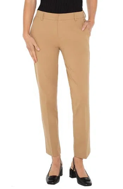 Liverpool Los Angeles Kelsey Knit Trousers In Brown