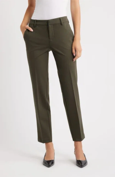 Liverpool Los Angeles Kelsey Knit Trousers In Green
