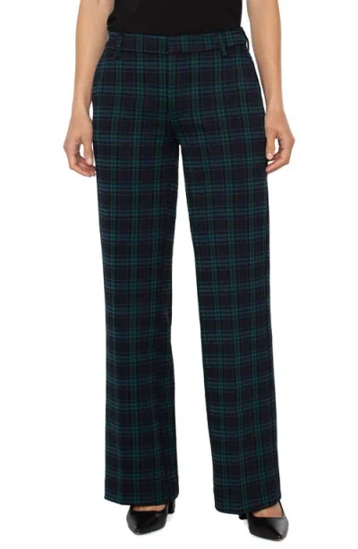 Liverpool Los Angeles Kelsey Plaid Wide Leg Pants In Multi