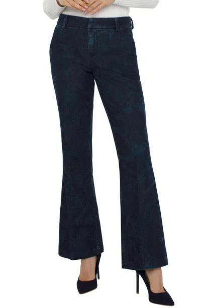 Liverpool Los Angeles Kelsey Shadow Floral Flare Knit Trousers