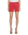 Liverpool Los Angeles Kelsey Stretch Twill Trouser Shorts In Berry Blossom