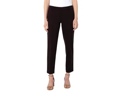 Liverpool Los Angeles Kelsey Slim Leg Trousers In Super Stretch Ponte Knit In Brown