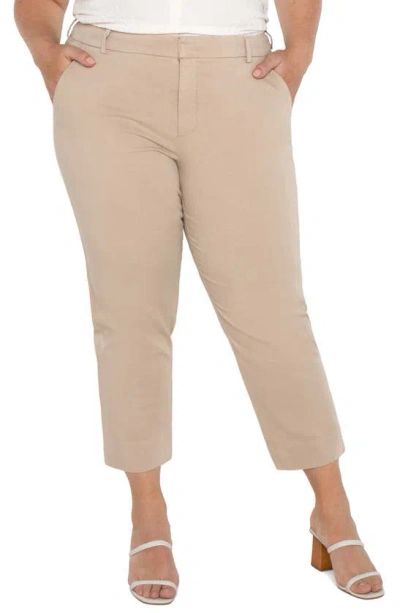 Liverpool Los Angeles Kelsey Trousers In Biscuit Tan