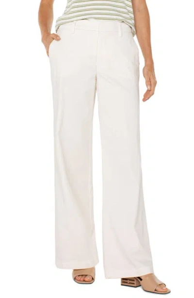 Liverpool Los Angeles Kelsey Wide Leg Knit Pants In Bone